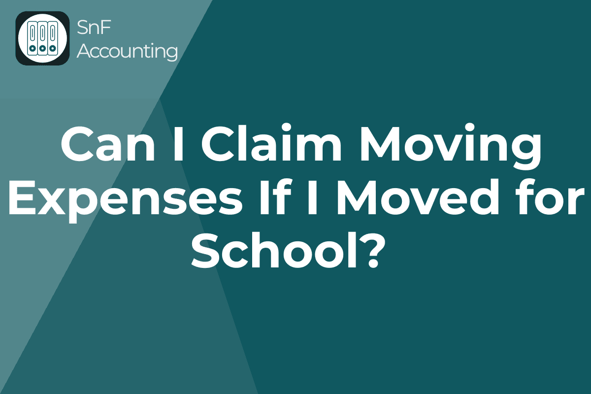 Can I Claim Moving Expenses If I Moved for School in Canada?